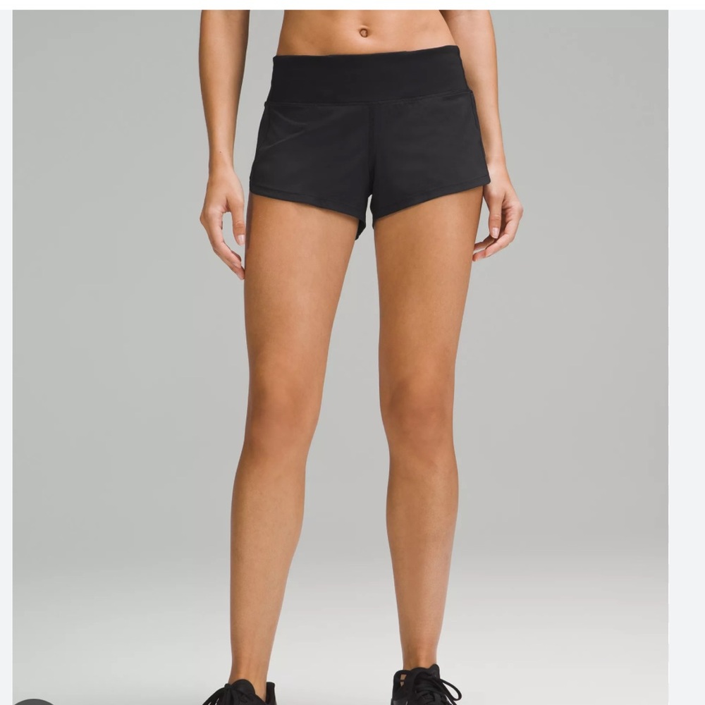Lululemon Speed Up Black Shorts